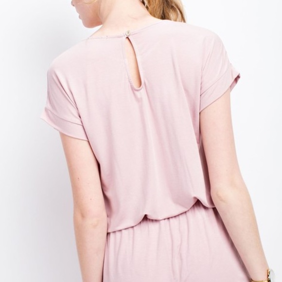 NWT Vanilla Bay Dusty Mauve Romper - Picture 3 of 5